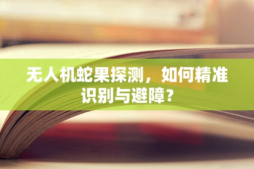 无人机蛇果探测，如何精准识别与避障？