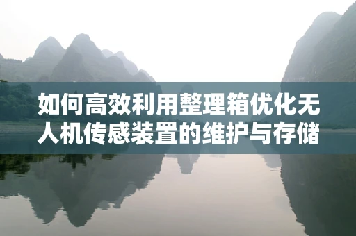 如何高效利用整理箱优化无人机传感装置的维护与存储？