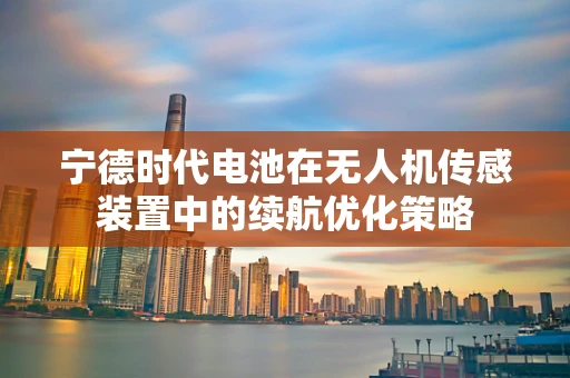 宁德时代电池在无人机传感装置中的续航优化策略