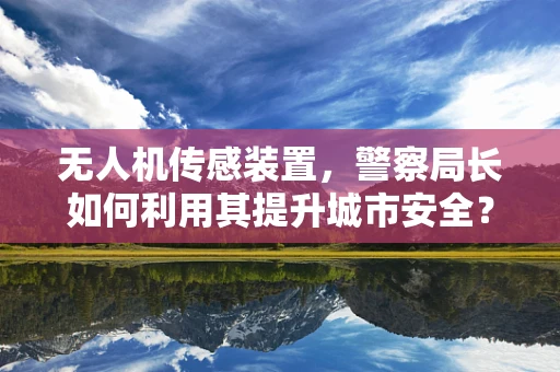 无人机传感装置，警察局长如何利用其提升城市安全？