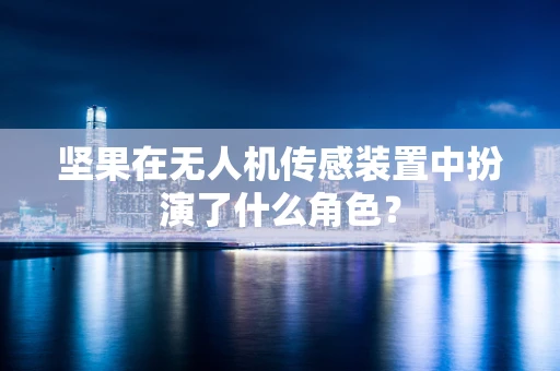 坚果在无人机传感装置中扮演了什么角色？