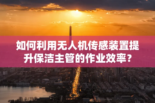 如何利用无人机传感装置提升保洁主管的作业效率？