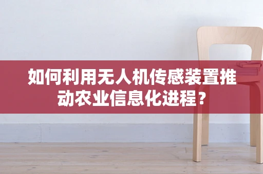 如何利用无人机传感装置推动农业信息化进程？