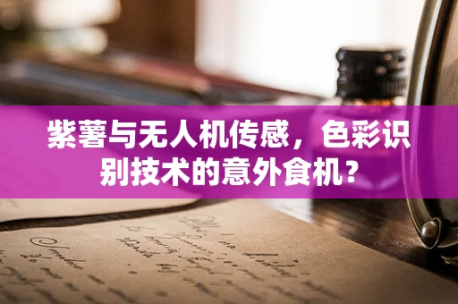 紫薯与无人机传感，色彩识别技术的意外食机？