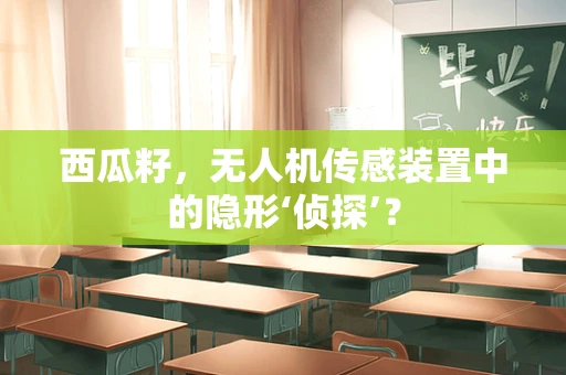 西瓜籽，无人机传感装置中的隐形‘侦探’？
