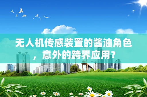 无人机传感装置的酱油角色，意外的跨界应用？