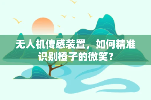 无人机传感装置，如何精准识别橙子的微笑？