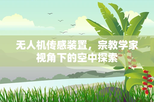 无人机传感装置，宗教学家视角下的空中探索