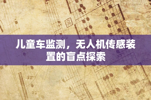 儿童车监测，无人机传感装置的盲点探索