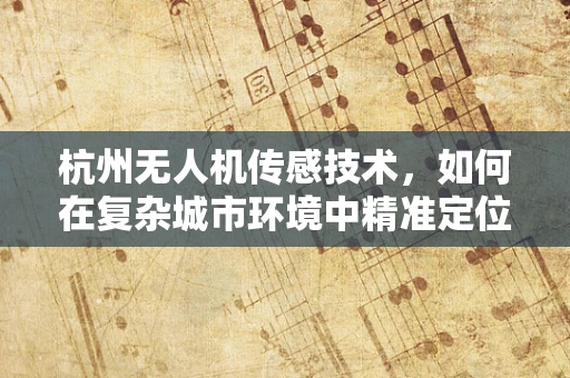 杭州无人机传感技术，如何在复杂城市环境中精准定位？