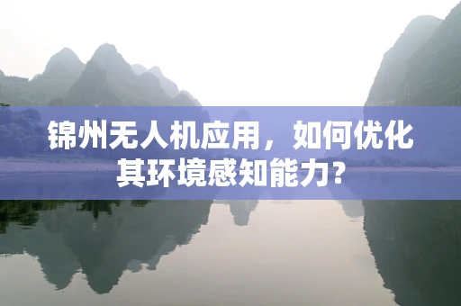 锦州无人机应用，如何优化其环境感知能力？