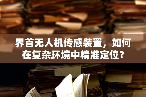 界首无人机传感装置，如何在复杂环境中精准定位？
