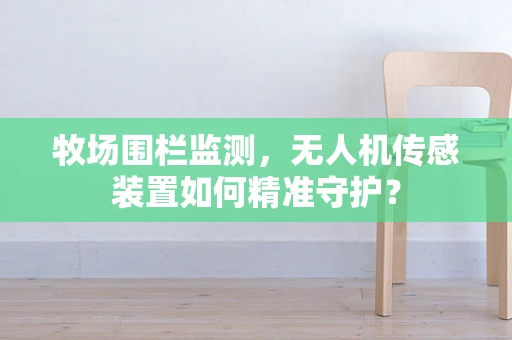 牧场围栏监测，无人机传感装置如何精准守护？