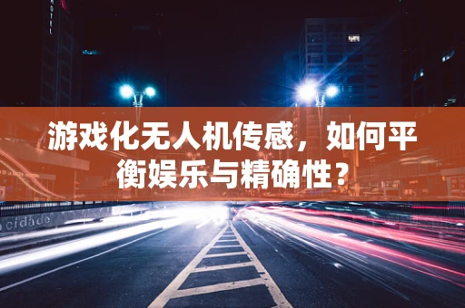 游戏化无人机传感，如何平衡娱乐与精确性？