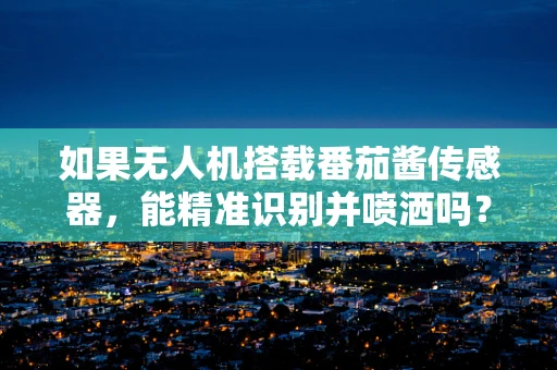 如果无人机搭载番茄酱传感器，能精准识别并喷洒吗？