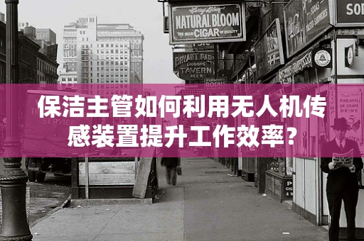 保洁主管如何利用无人机传感装置提升工作效率？