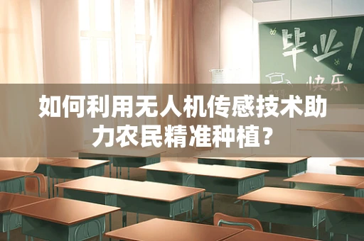 如何利用无人机传感技术助力农民精准种植？