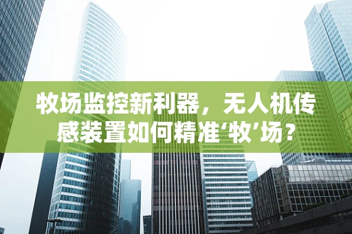 牧场监控新利器，无人机传感装置如何精准‘牧’场？