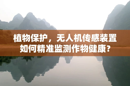植物保护，无人机传感装置如何精准监测作物健康？