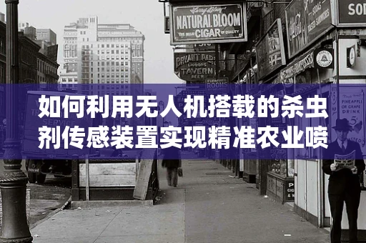 如何利用无人机搭载的杀虫剂传感装置实现精准农业喷洒？