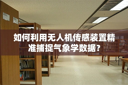 如何利用无人机传感装置精准捕捉气象学数据？