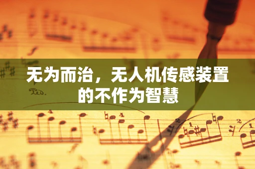 无为而治，无人机传感装置的不作为智慧