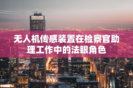无人机传感装置在检察官助理工作中的法眼角色