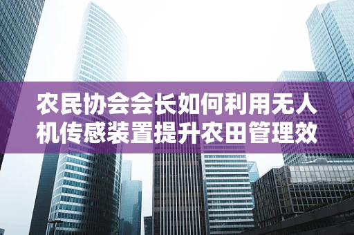 农民协会会长如何利用无人机传感装置提升农田管理效率？