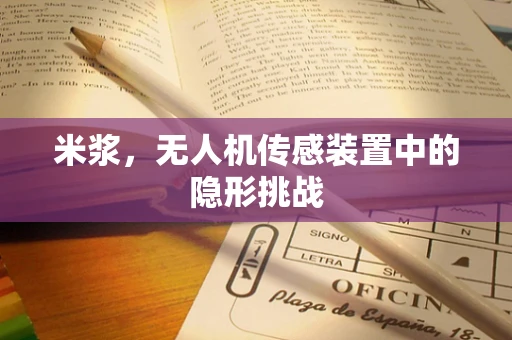米浆，无人机传感装置中的隐形挑战