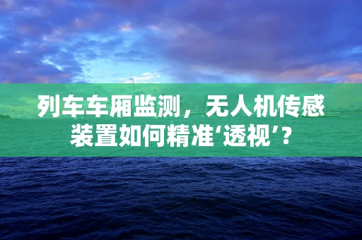 列车车厢监测，无人机传感装置如何精准‘透视’？