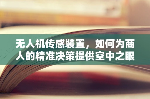 无人机传感装置，如何为商人的精准决策提供空中之眼？