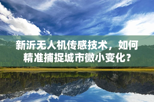 新沂无人机传感技术，如何精准捕捉城市微小变化？