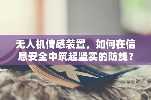 无人机传感装置，如何在信息安全中筑起坚实的防线？