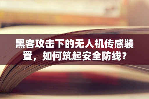 黑客攻击下的无人机传感装置，如何筑起安全防线？