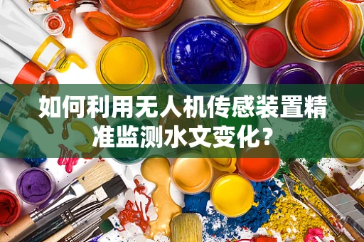 如何利用无人机传感装置精准监测水文变化？