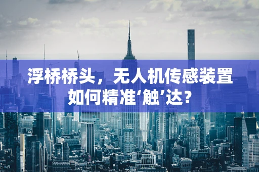 浮桥桥头，无人机传感装置如何精准‘触’达？