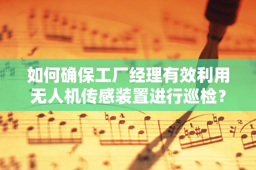 如何确保工厂经理有效利用无人机传感装置进行巡检？