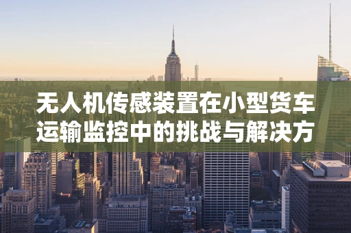 无人机传感装置在小型货车运输监控中的挑战与解决方案