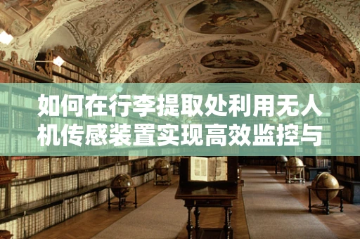 如何在行李提取处利用无人机传感装置实现高效监控与导航？