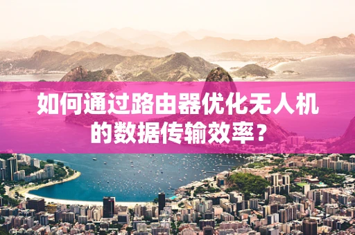 如何通过路由器优化无人机的数据传输效率？