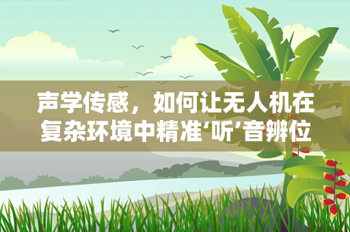 声学传感，如何让无人机在复杂环境中精准‘听’音辨位？