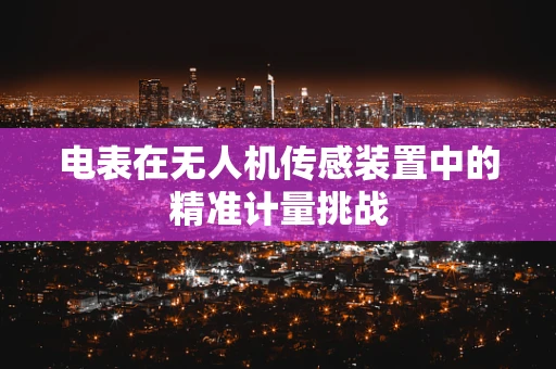 电表在无人机传感装置中的精准计量挑战