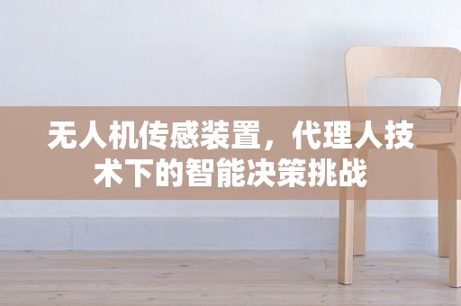 无人机传感装置，代理人技术下的智能决策挑战