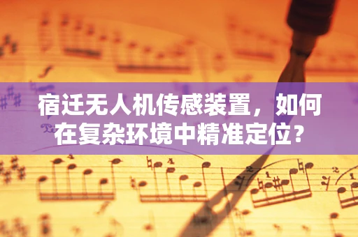 宿迁无人机传感装置，如何在复杂环境中精准定位？
